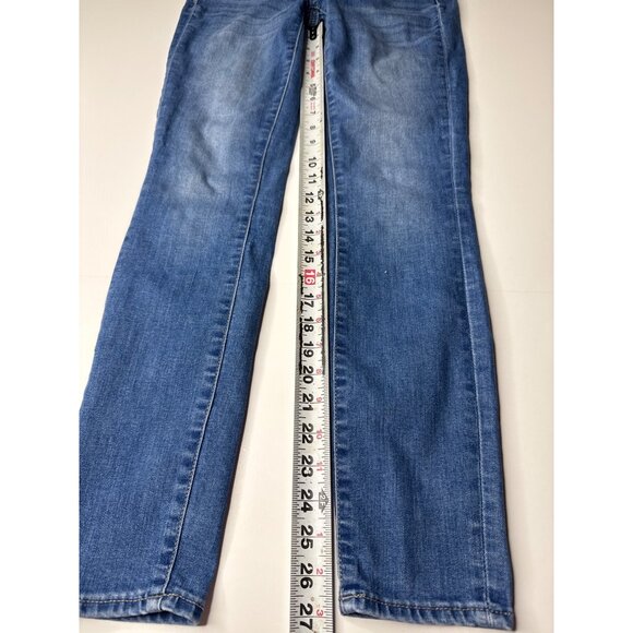 Refuge Womens Blue Denim Jeans Straight Leg Cotton Blend Size 2 - Picture 8 of 8
